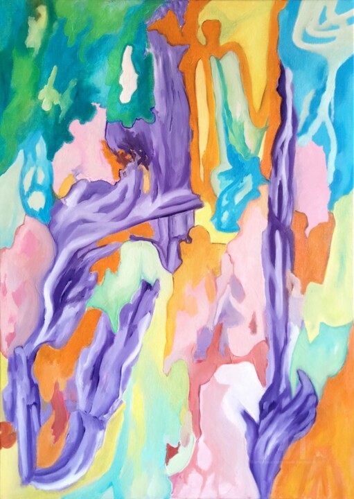Forêt acidulée 绘画, 27.6x19.7 in