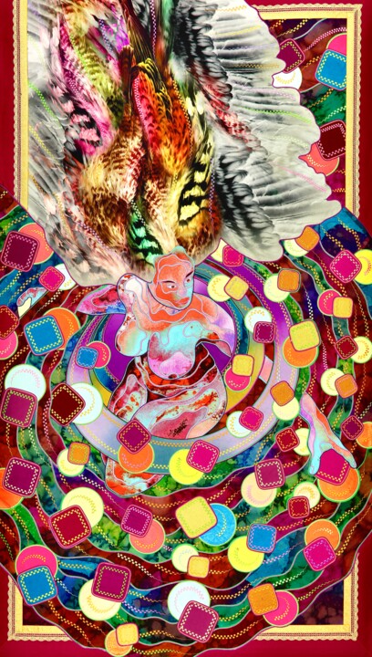 Carousel 纺织艺术, 57x32 in