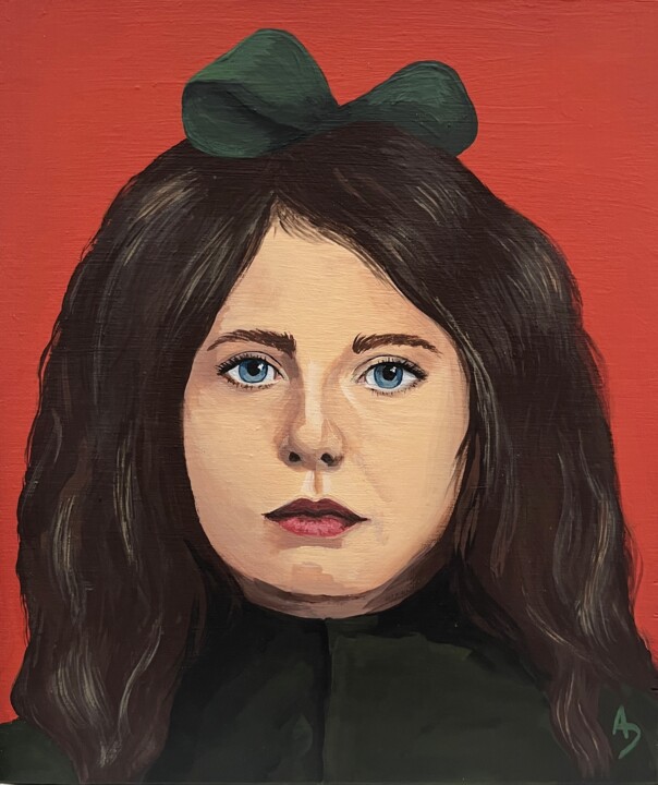 Madeleine R-V, 1904, Besançon 绘画, 7.8x6.7 in