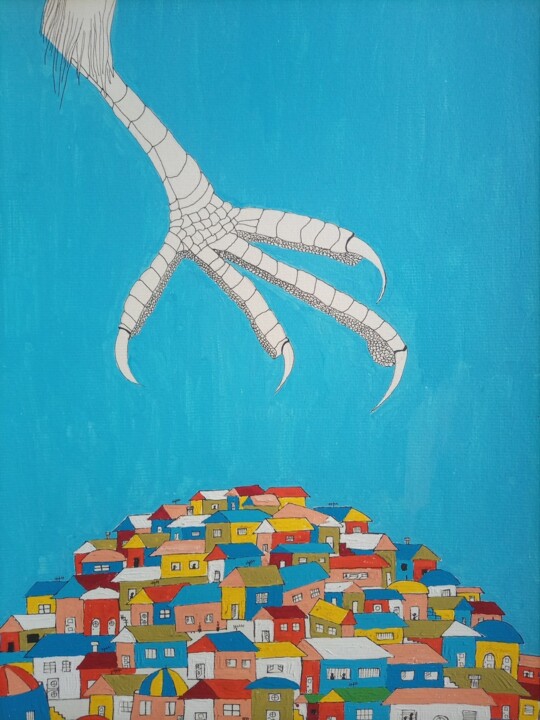 They think they are safe 绘画, 11.6x16 in