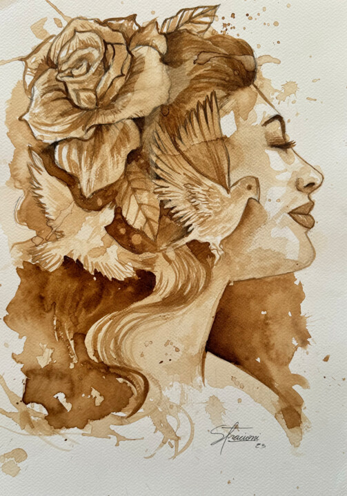 Essência da Liberdade 绘画, 16.5x11.7 in
