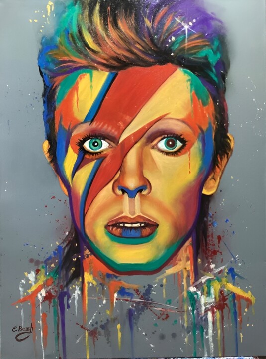 David Bowie: Aladdin Sane 绘画, 31.5x23.6 in