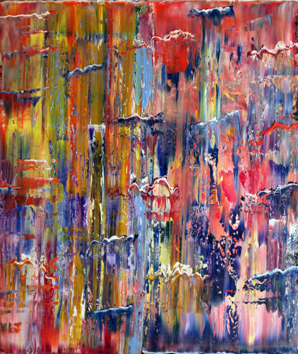 Swimming Upstream 绘画, 40.5x34.5 in