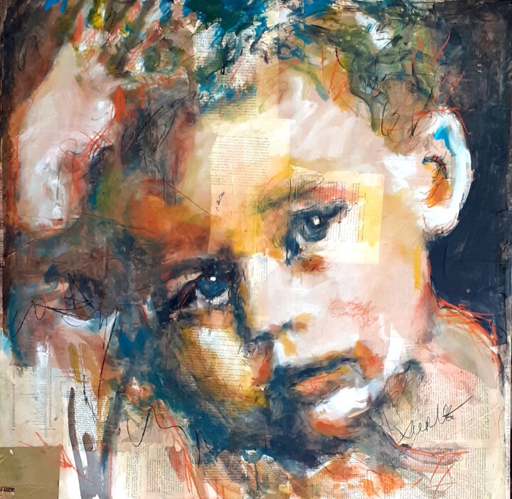 "Enfantillage" 图画, 39.4x39.4 in