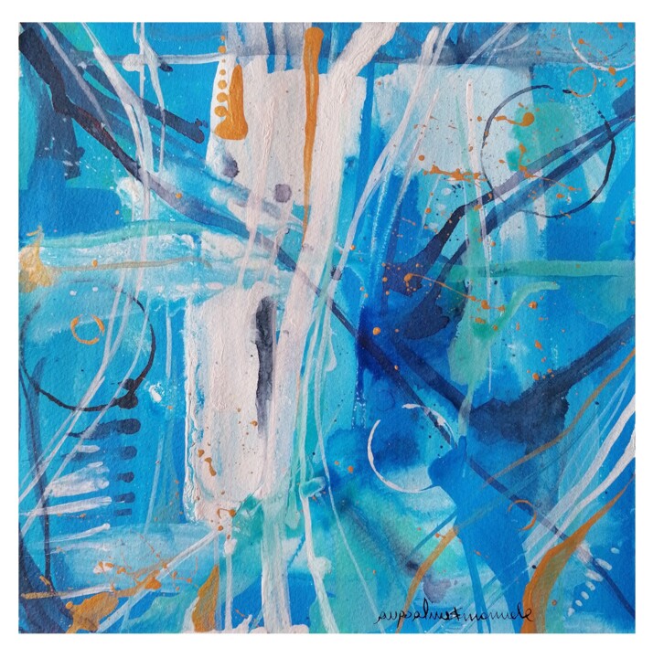 IN BLU 13.10.2023 绘画, 10.6x10.6 in