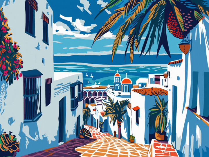 Down to the sea 绘画, 23.6x31.5 in