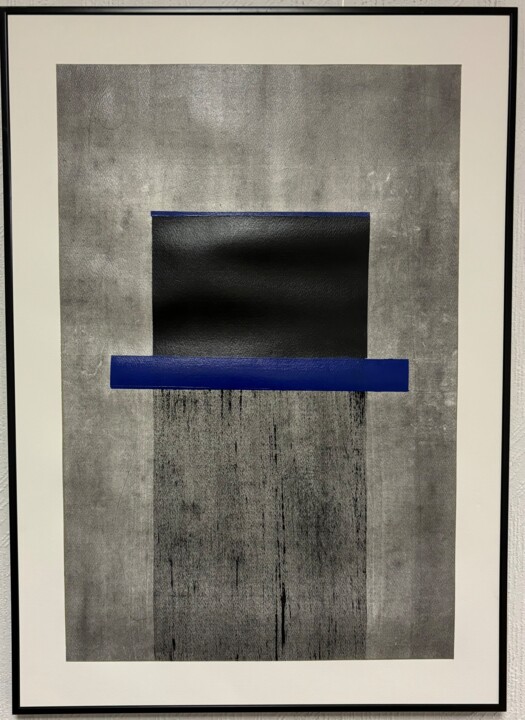 Painting titled ""L'ombre du silence"" by Franck.A, Original Artwork, Acrylic Mounted on Wood Stretcher frame