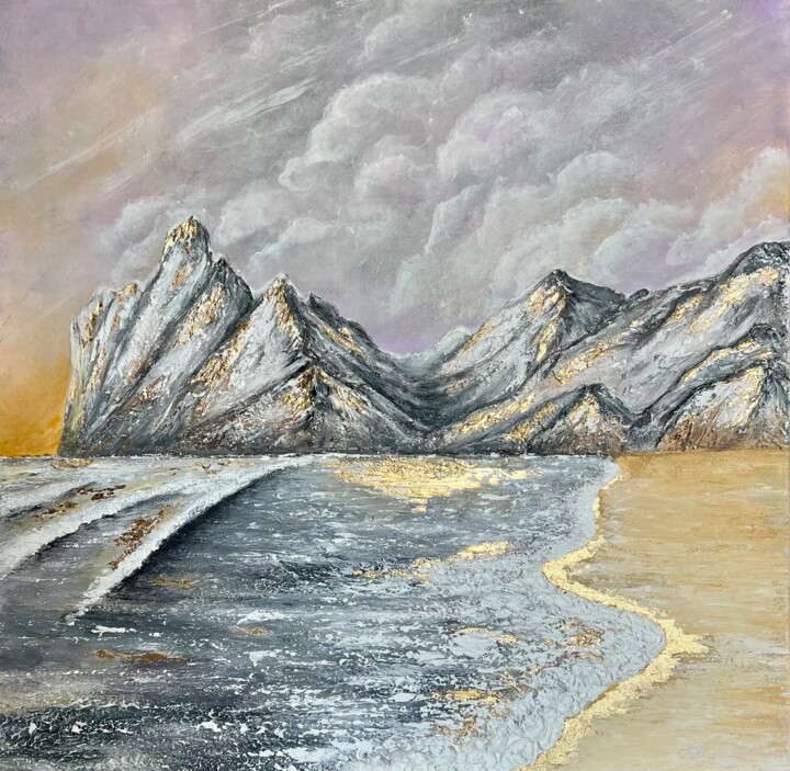 Two Golds of Autumn 绘画, 31.5x31.5 in
