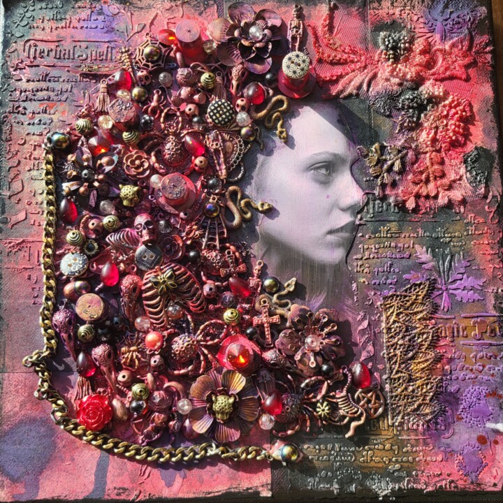 Lady Vaudoo Collages, 11.8x11.8 in