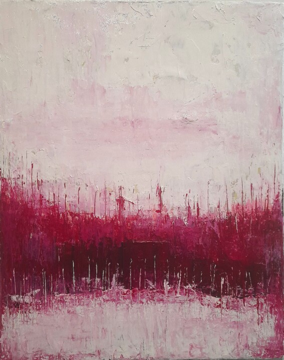 "Ambient Magenta" Pittura, 19,7x15,8 in
