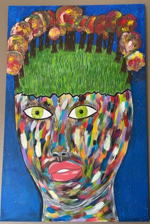 La femme aux rêves 绘画, 45.1x29.5 in