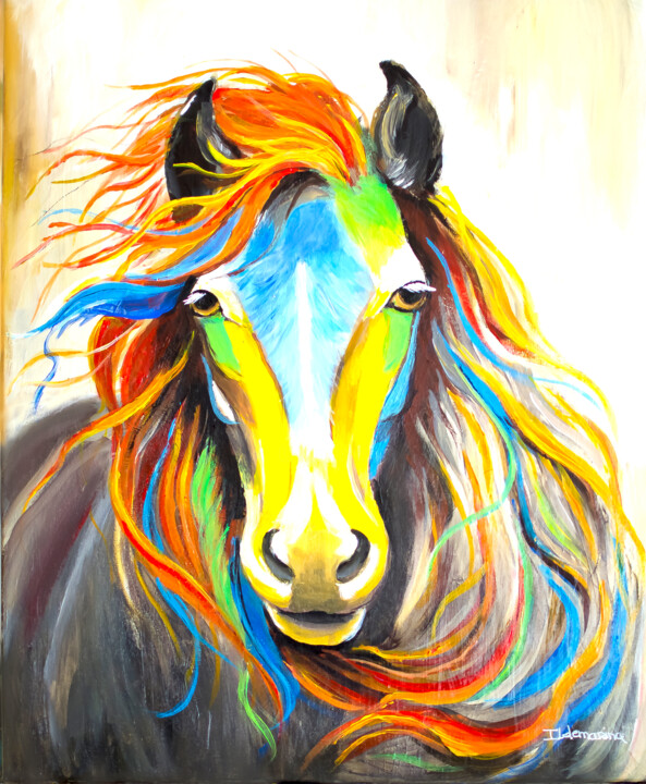 Cavalgada das Cores 绘画, 23.6x19.7 in