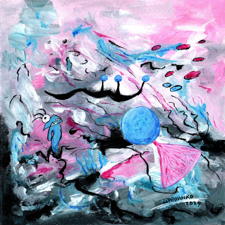 Peinture intitulée "Breath abstract" par Wabyanko, Œuvre d'art originale, Acrylique
