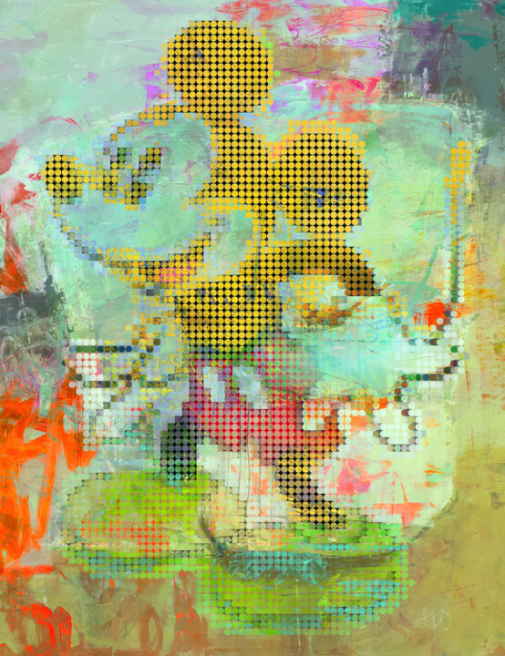 M1CK3Y 4B57R4C7 数字艺术, 47.2x39.4 in