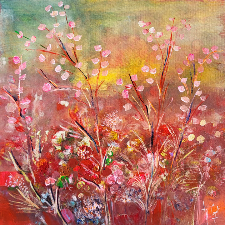 Instant d'automne 绘画, 15.8x15.8 in
