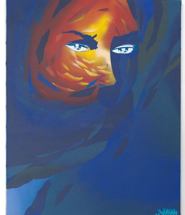 Desert Spirit 绘画, 31.5x25.6 in