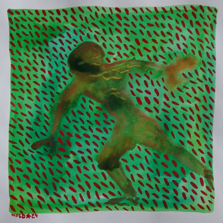 绘画,  9.8x9.8 in 