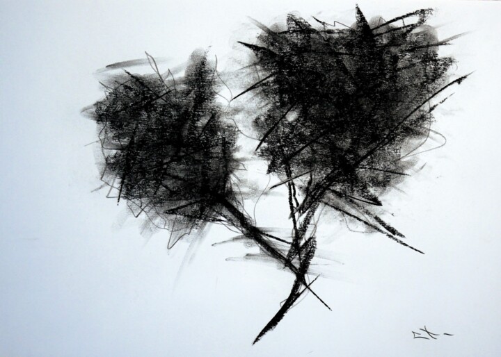 Etude d'arbres Resim, 11,7x16,5 in