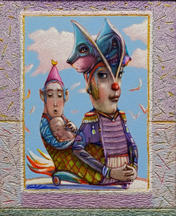 A MAGICAL CRADLE 绘画, 14x11.4 in