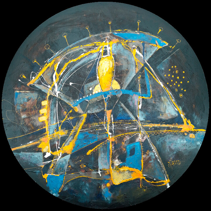 Mujer Dinámica 绘画, 38.2x38.2 in