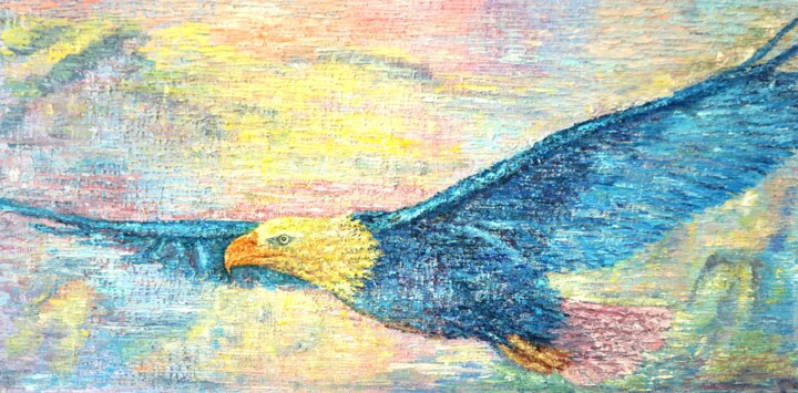 Born to be free 绘画, 16.1x31.9 in