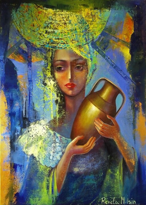 Egyptian Madonna 绘画, 27.6x19.7 in