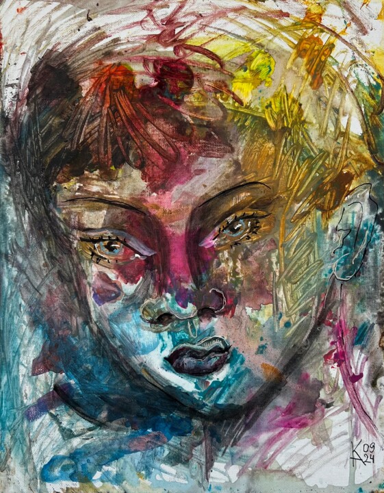 A Woman with Character 绘画, 14x11 in