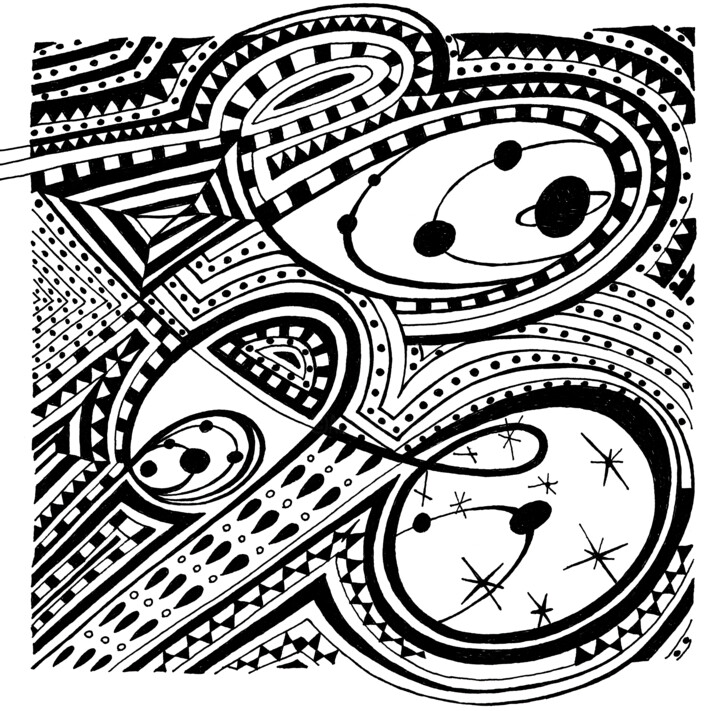 Note 6 Other Worlds 图画, 5.9x5.9 in