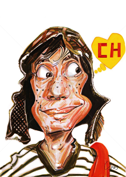 CHAVES: EXCLUSIVE FANART BY FLÁVIO MIRANDA Картина, 10x14 in