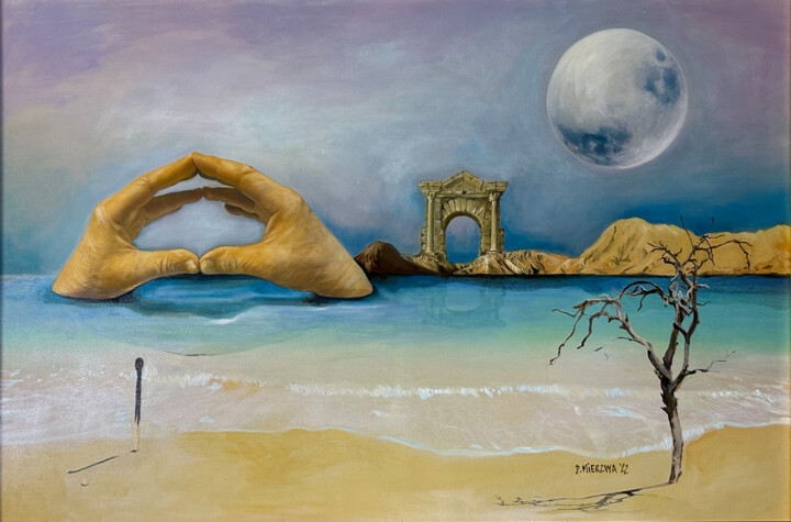 Journey into the depths of the pain 绘画, 31.5x39.4 in