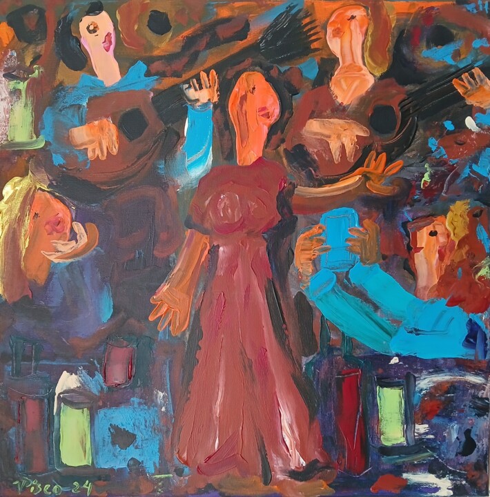 Selfie no fado VI 绘画, 19.7x19.7 in