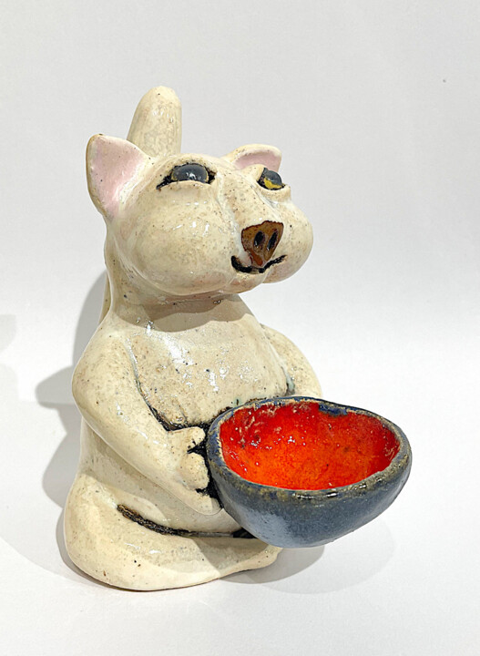 Happy Relax 雕塑, 4.7x3.2 in