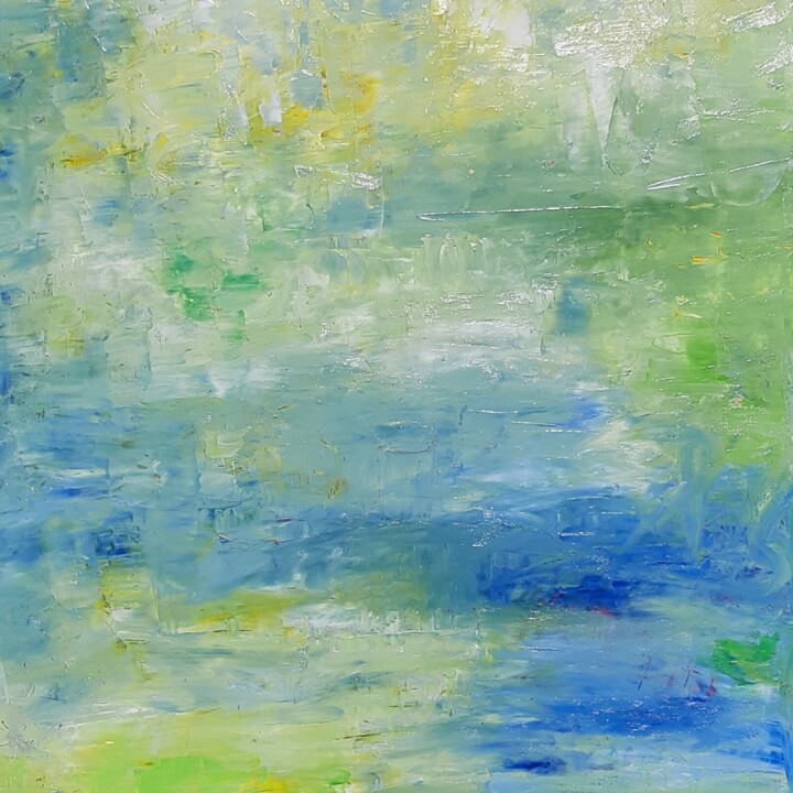 Painting titled "Marine Beauty" by D. Michael Adams, Original Artwork, Oil Mounted on Wood Stretcher frame