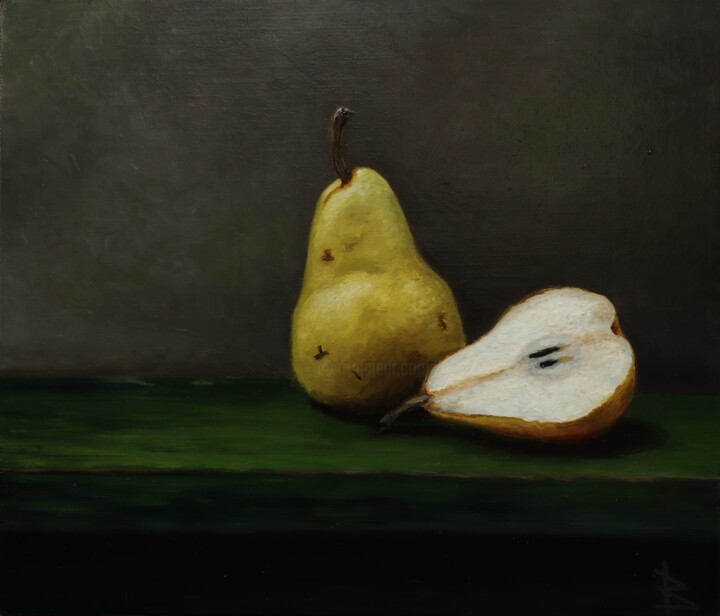Pears 绘画, 11.8x13.8 in