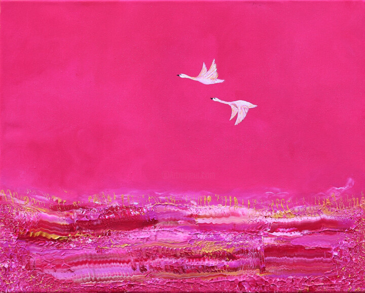Radiant pink 绘画, 15.8x19.7 in