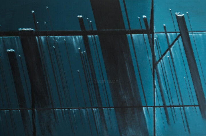Sombras Painting, 37.4x57.1 in