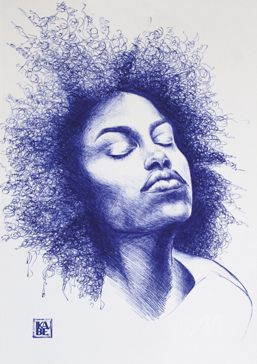 Bic blue S1 图画, 46.5x33.5 in
