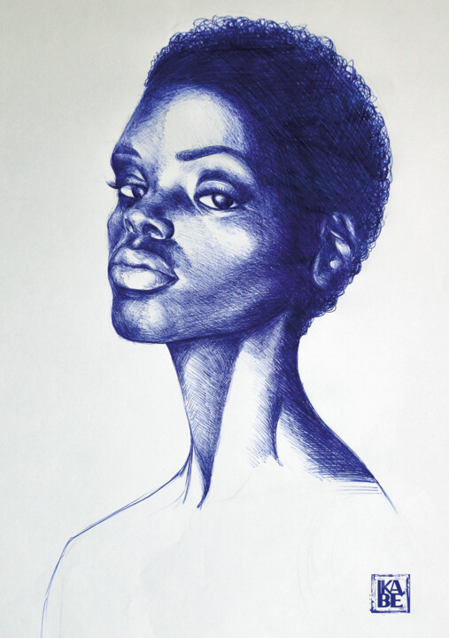 Big bic blue S2 图画, 46.5x33.5 in