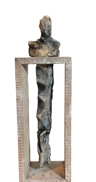 Sculpture titled "Durchbruch" by Ilona Schmidt, Original Artwork, Clay