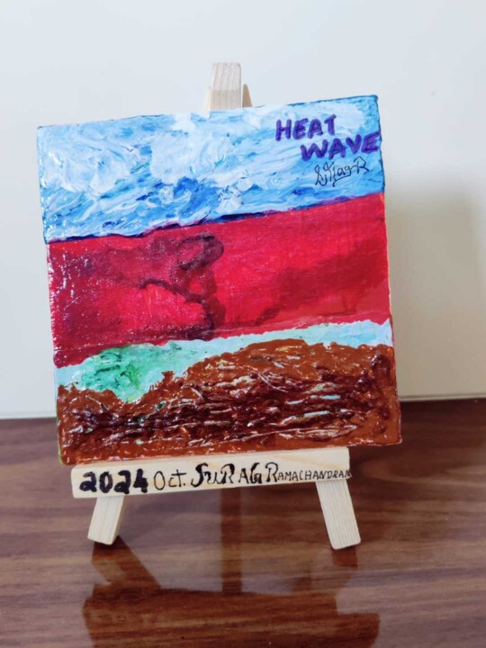 Heat Wave 绘画, 4x4 in