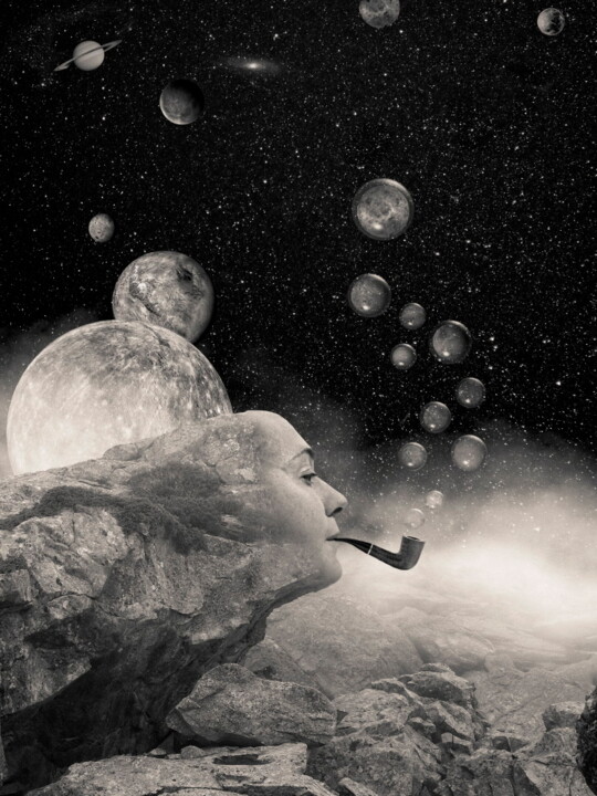 On a fumé sur la lune 摄影, 23.6x17.7 in