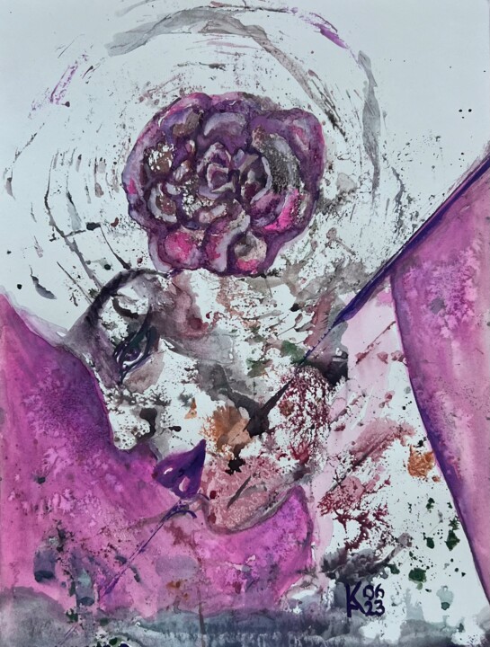 The Pink Panther 绘画, 12x9 in