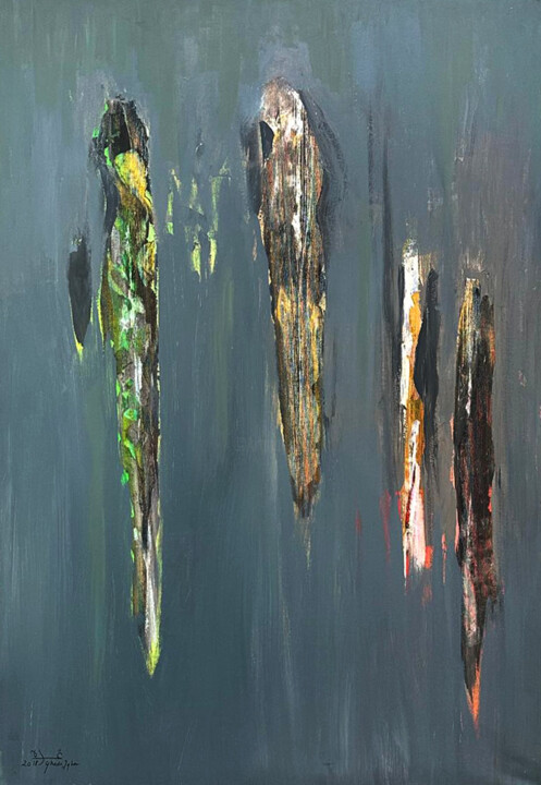 The Gathering I Peinture, 47,2x31,5 in