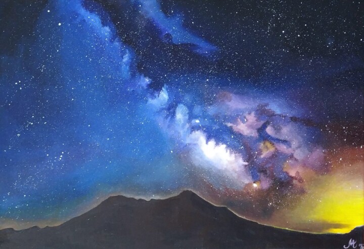 Milky Way 2 绘画, 15.8x23.6 in