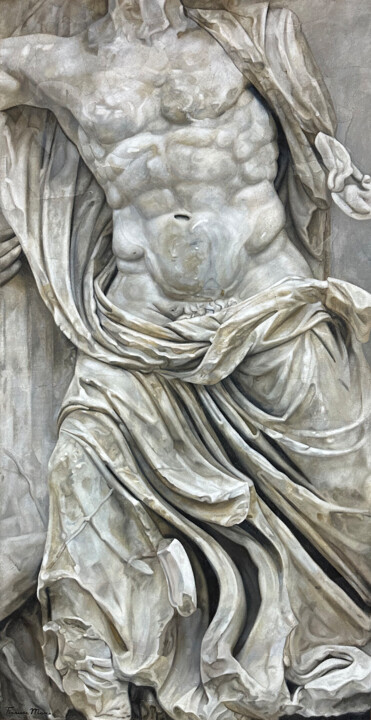 Painting titled "ALLEGORY XXVII" by Francesc Marco, Original Artwork, Oil Mounted on Other rigid panel