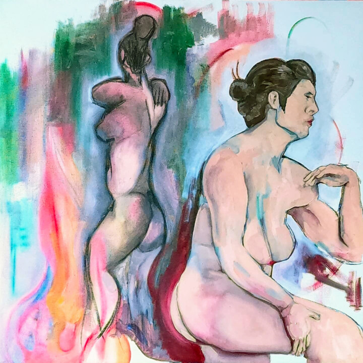 Deux nus Картина, 27,6x27,6 in