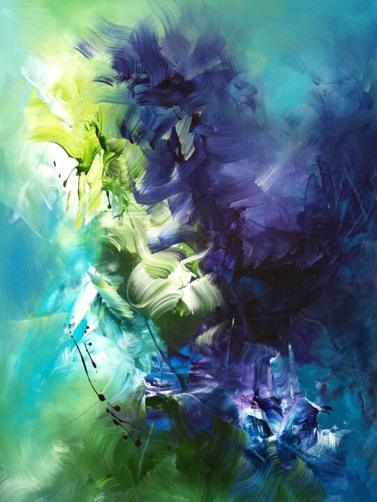 Midnight In Venice 绘画, 48x36 in