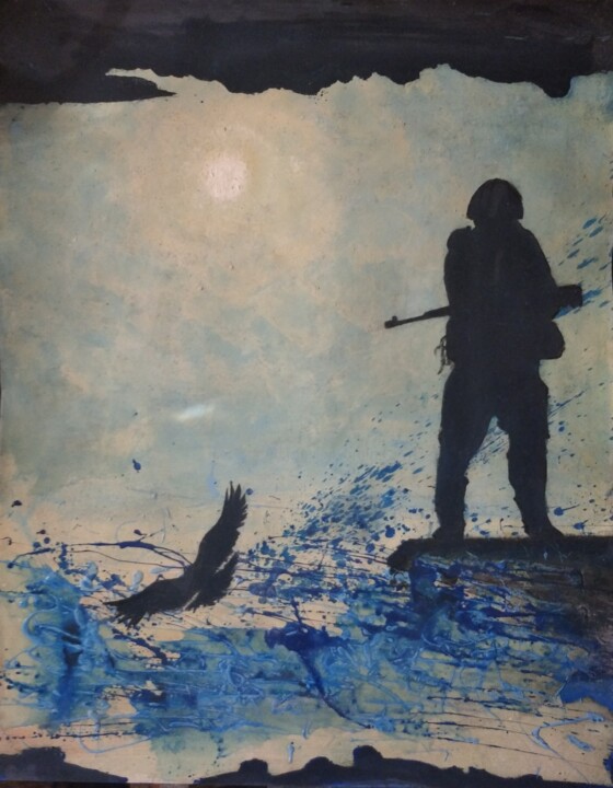 Серия "Черный ворон" 2 绘画, 39.4x31.5 in