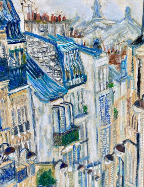 Monmartre from Above (Mon Paris Series) Tablo, 14x11 in