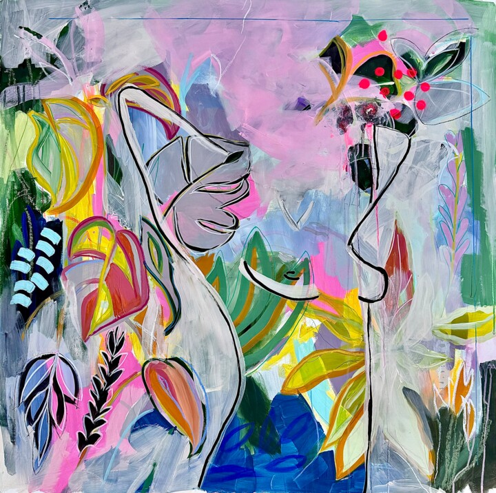 绘画,  37x37 in 